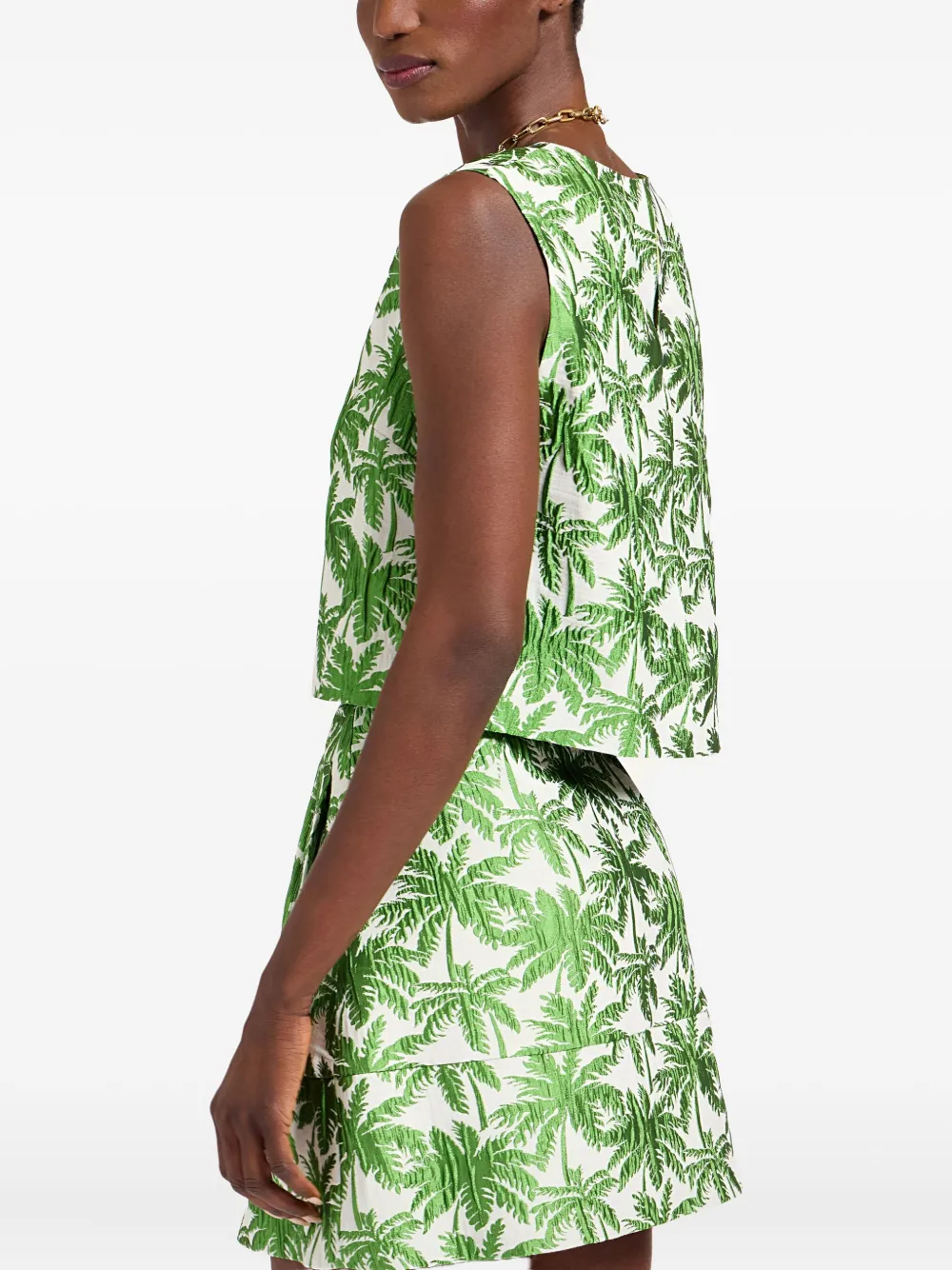 La DoubleJ top corto Aria con palmera estampada | Chalecos y camisetas | Image 2