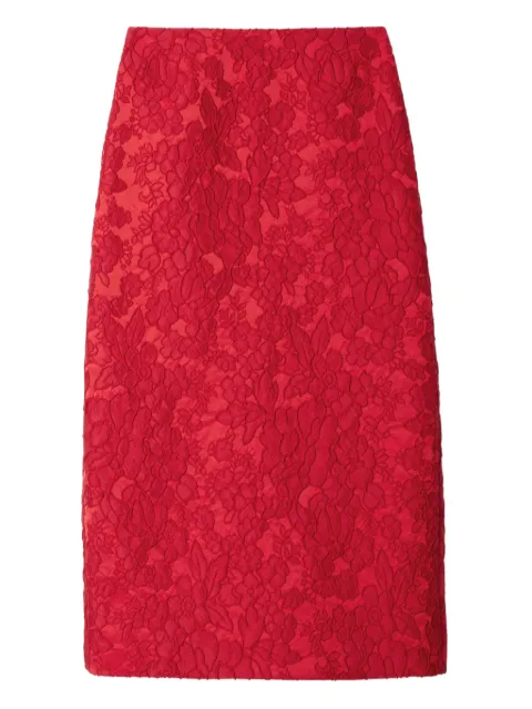 La DoubleJ floral-pattern skirt