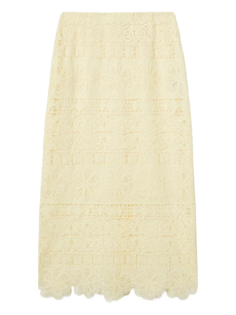 La Doublej Lacey Pencil Skirt
