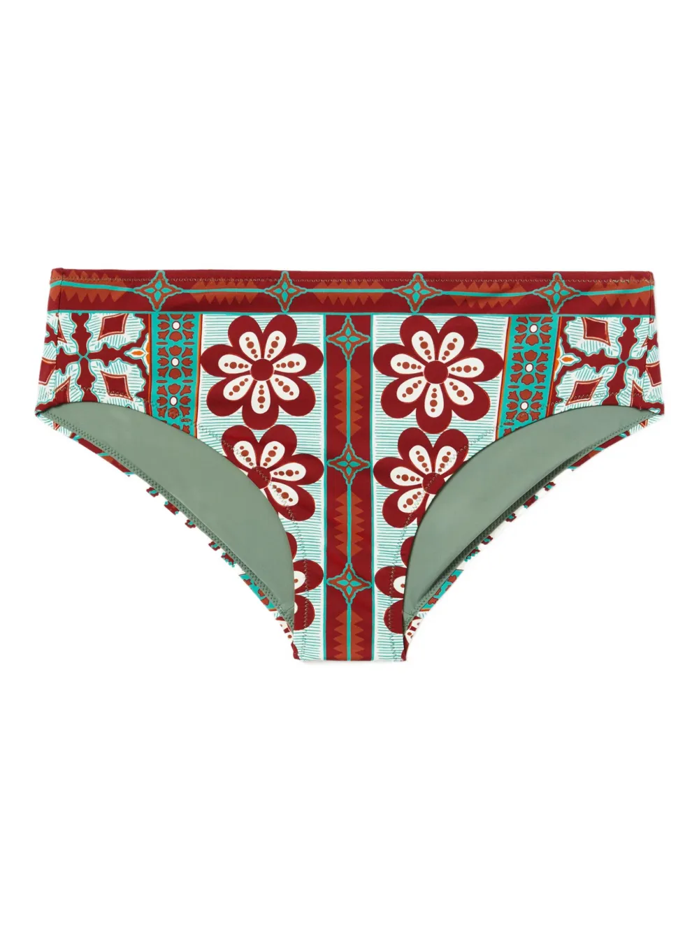 La DoubleJ Boy floral-print bikini bottoms Groen