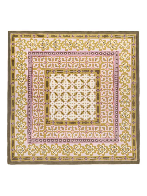 La DoubleJ floral-print silk scarf