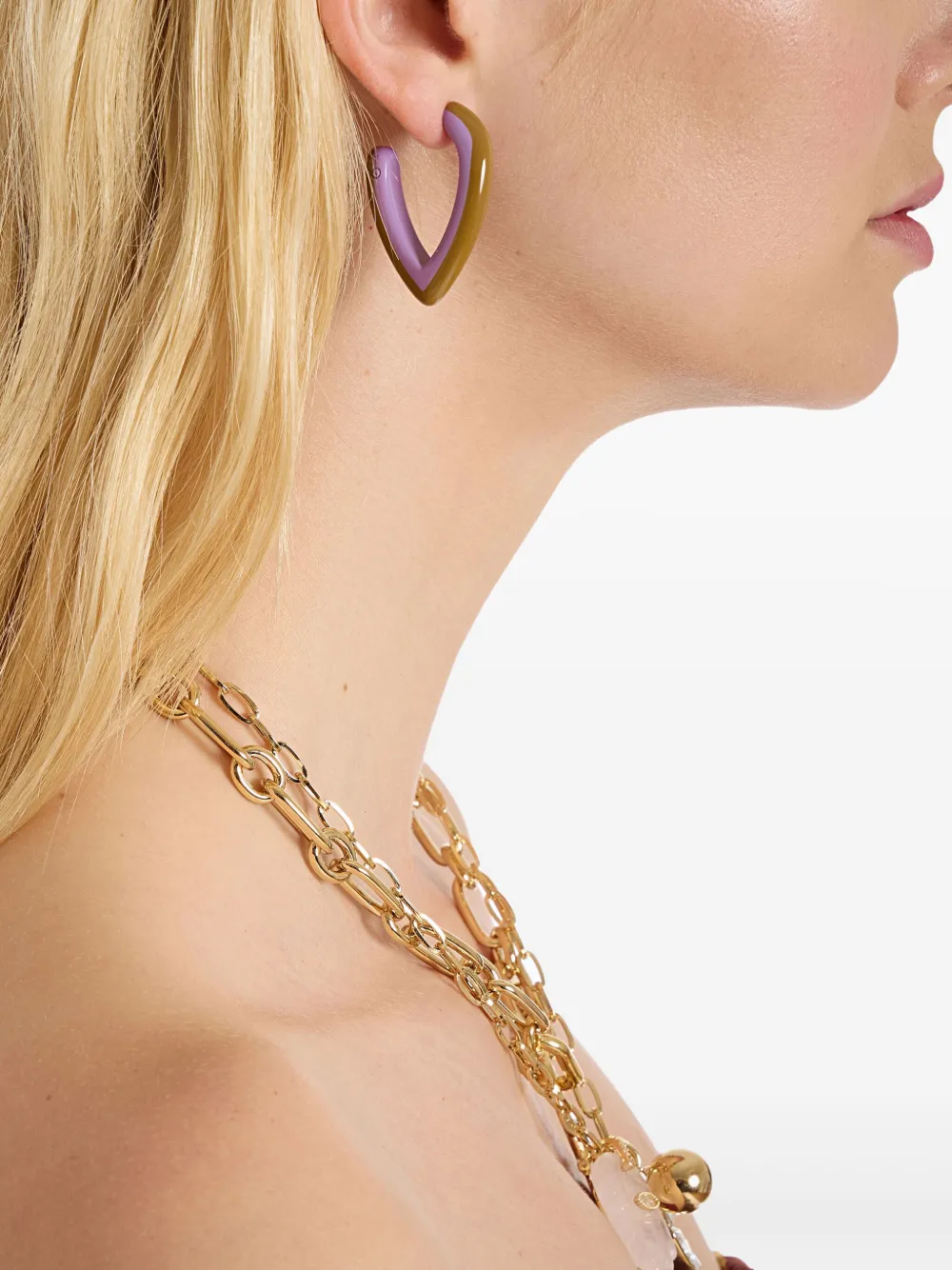 La DoubleJ mini Dew earrings - Paars