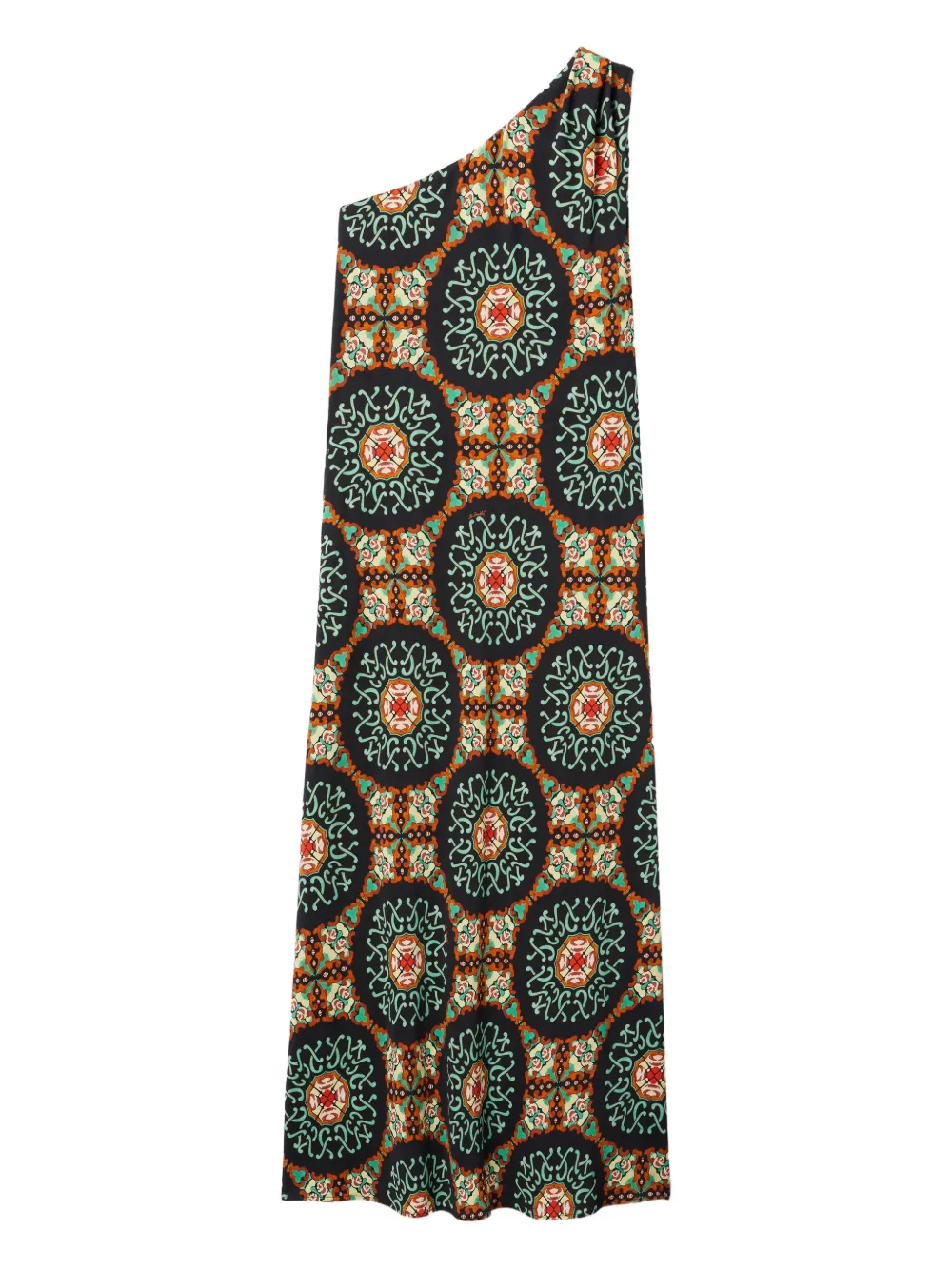 La DoubleJ Clingy Roy one-shoulder maxi dress Zwart
