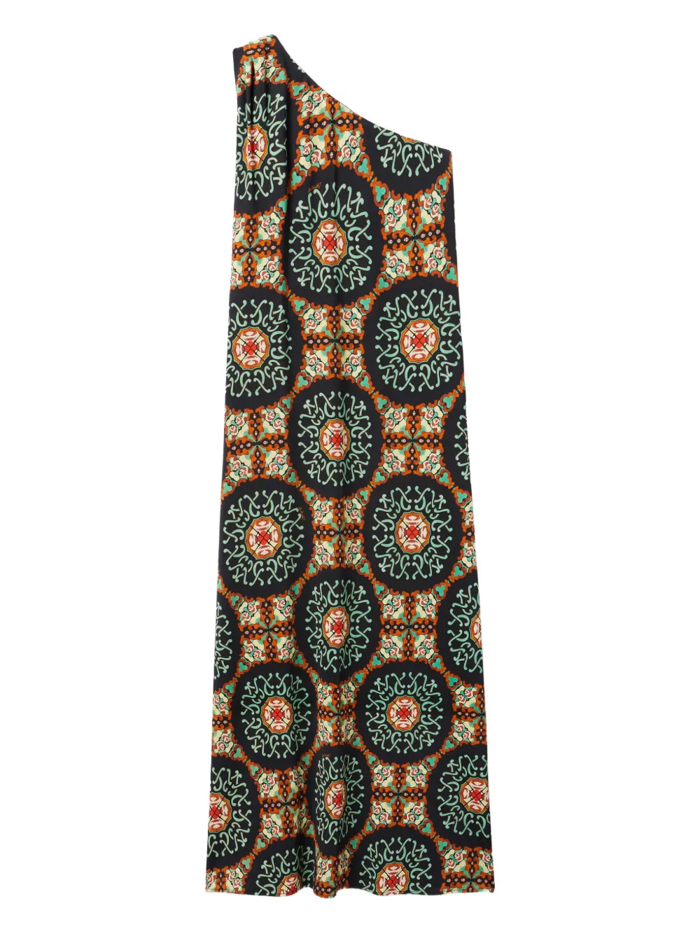 La DoubleJ Clingy Roy one-shoulder maxi dress Zwart