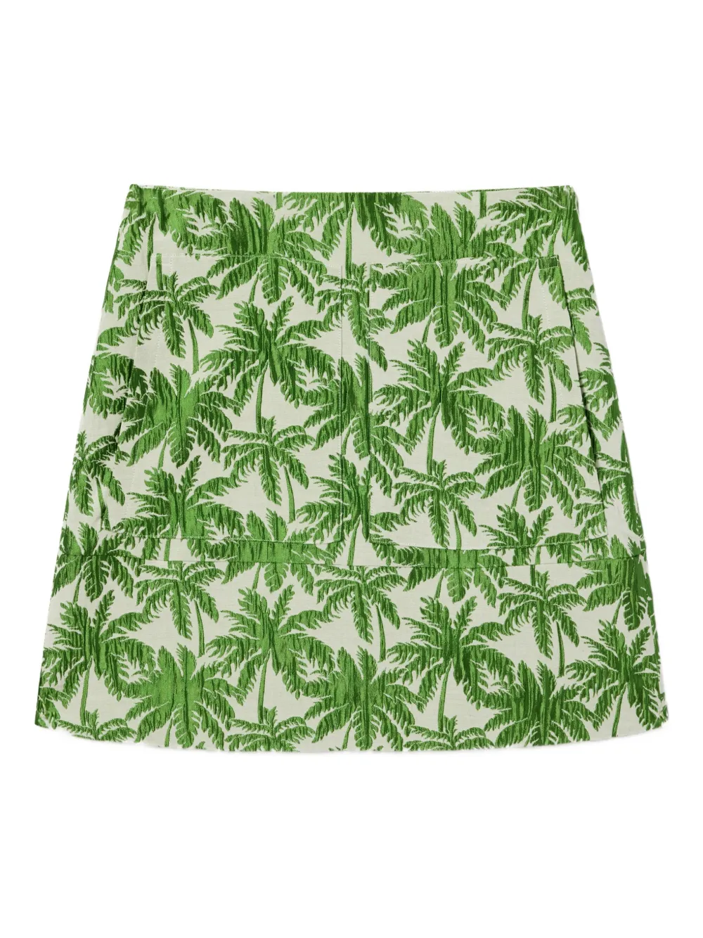 La DoubleJ falda corta con palmeras estampadas | verde | Image 1