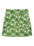 La DoubleJ palm tree-print mini skirt - Green