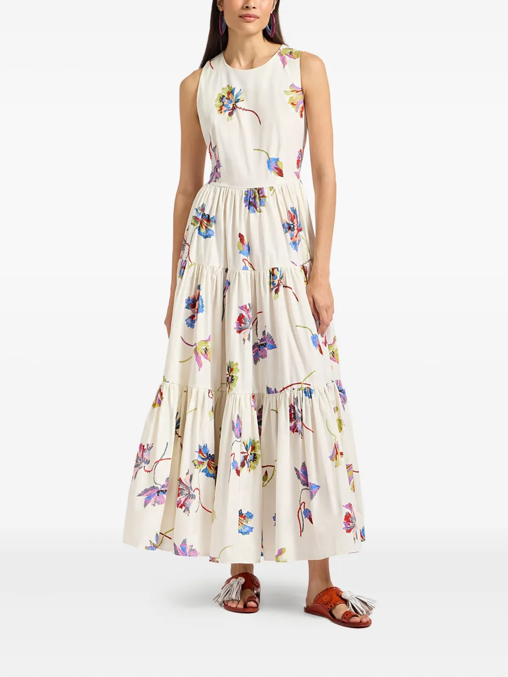 La DoubleJ Big sleeveless tiered floral dress | Day Dresses | Image 2