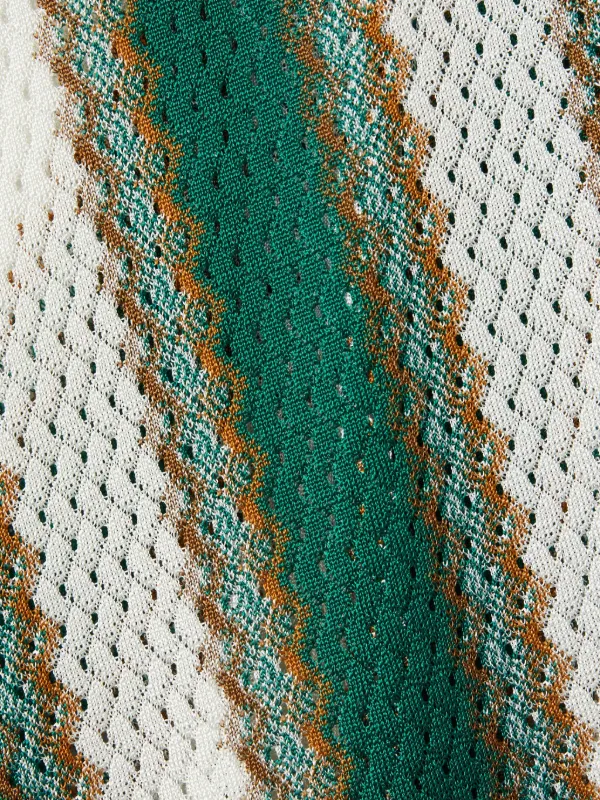 La DoubleJ diagonal-stripe Maxi Skirt | Green | FARFETCH