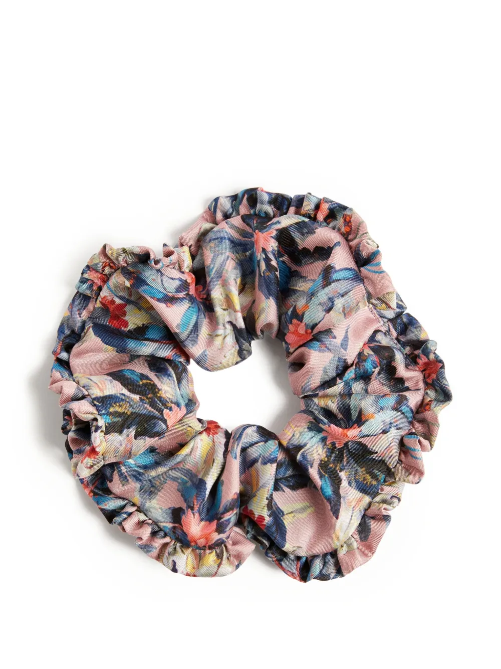 La DoubleJ Drie scrunchie's met print Geel