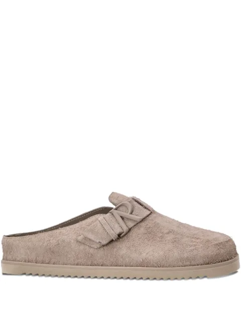 Represent suede slippers
