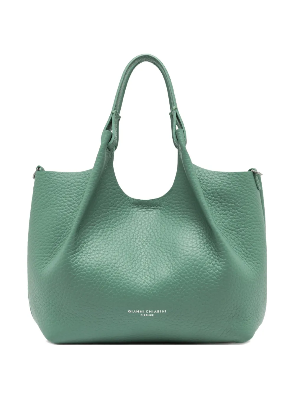 GIANNI CHIARINI Dua leren shopper Groen