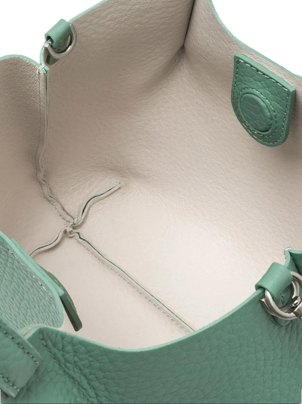 GIANNI CHIARINI Dua leren shopper Groen