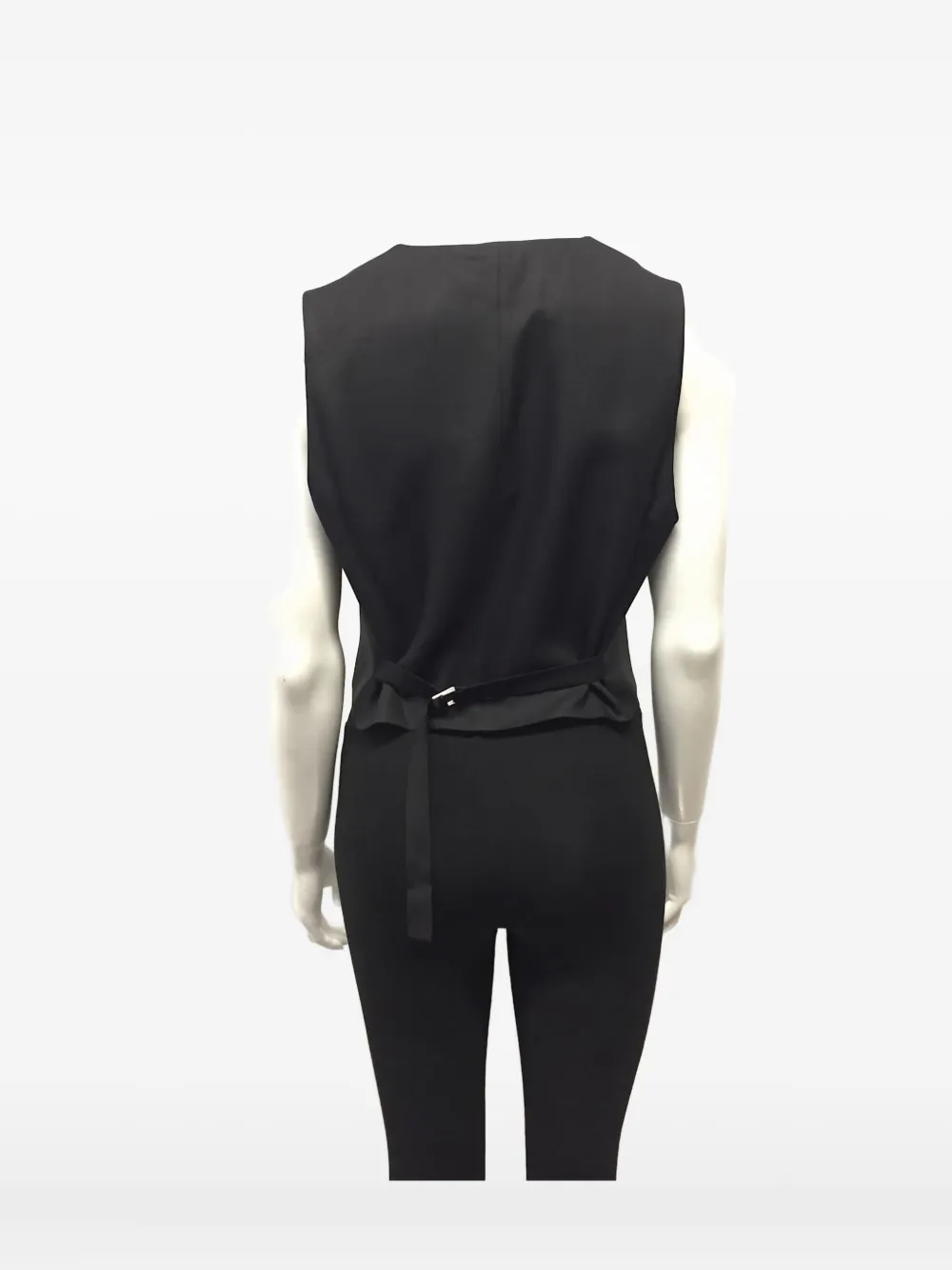 Magda Butrym Silk Gilet In Black