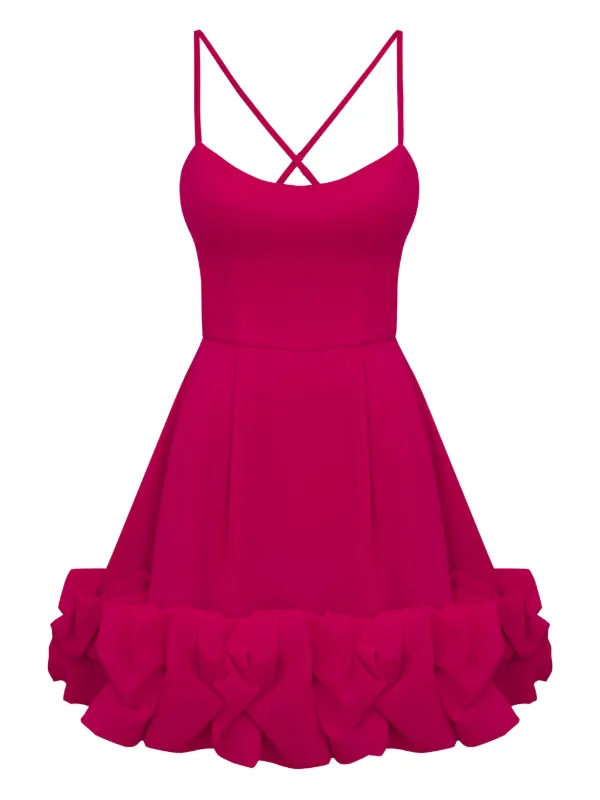 sachin and babi light blue dress Malakhai Chiffon Halter Mini Dress - Ombre Pink