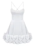 POST MERIDIEM backless bustier mini dress - White