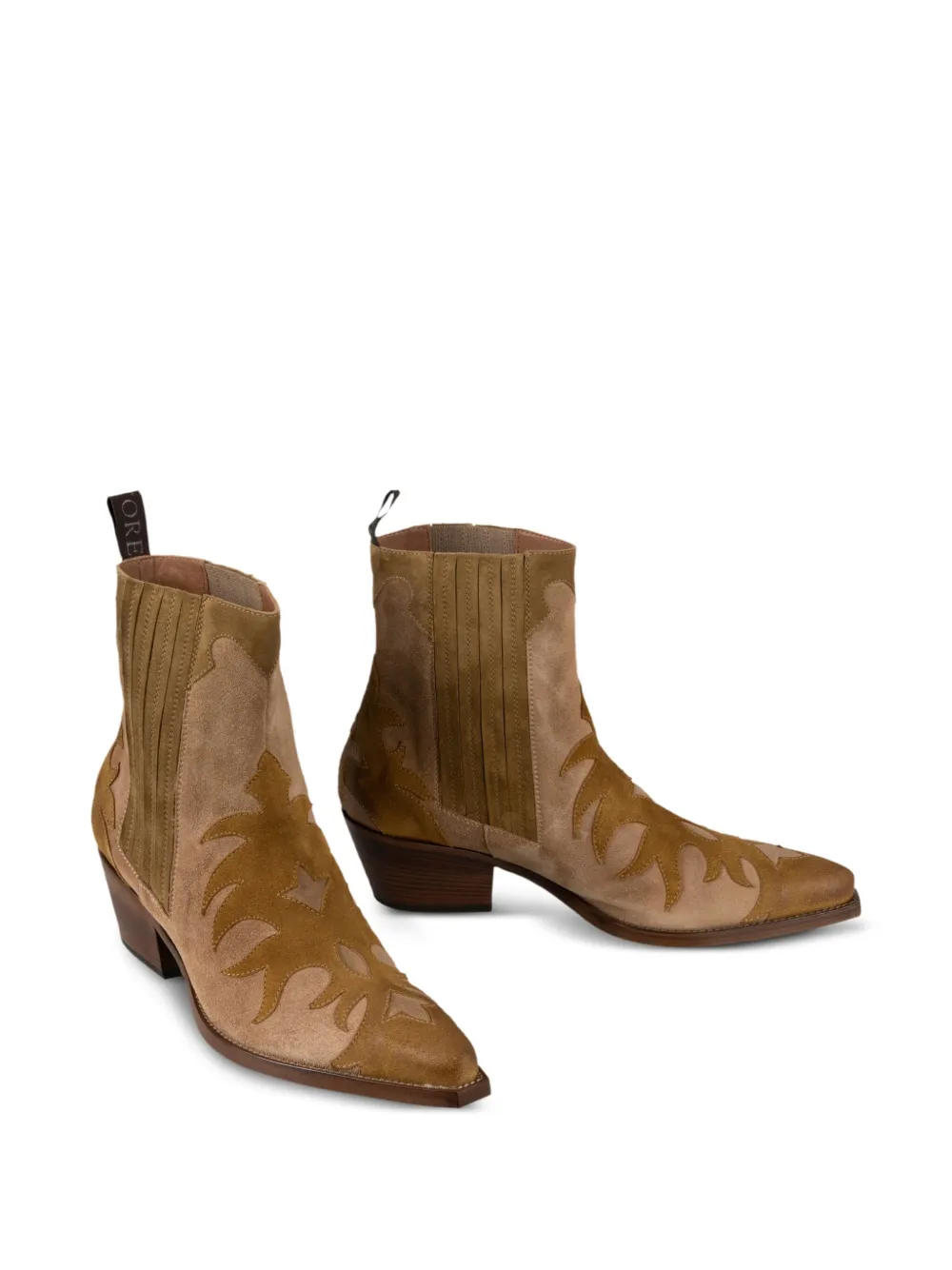 Sartore decorative-embroidered cowboy boots Brown
