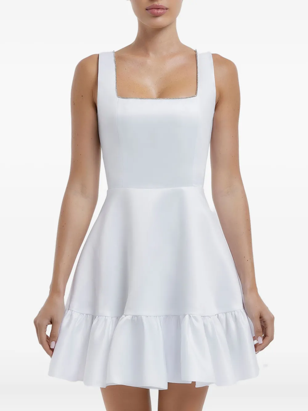 Post Meridiem Midikleid Mit Rüschensaum