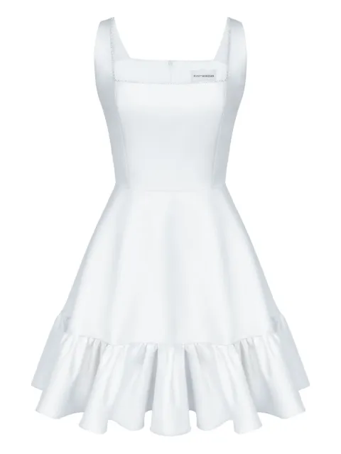 POST MERIDIEM ruffle-hem mini dress