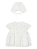 Sarah Louise lace-trimmed dress set - White
