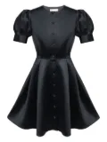 POST MERIDIEM button-down mini dress - Black