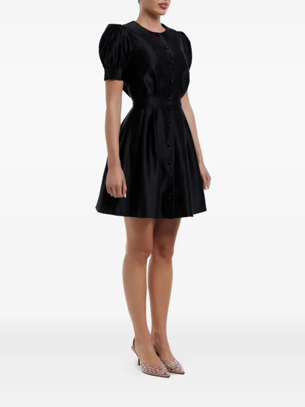 POST MERIDIEM button-down Mini Dress | Black | FARFETCH