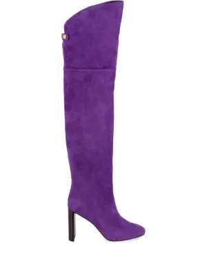 Stella McCartney ステラ・マッカートニー ベロア ロングブーツ - FARFETCH