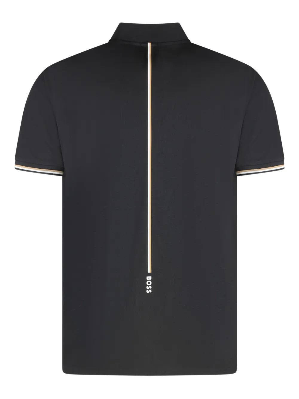 BOSS slim-cut polo shirt - Zwart