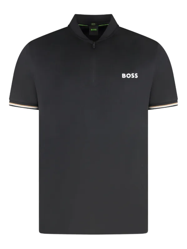 BOSS スリムフィット ポロシャツ | ブラック | FARFETCH JP