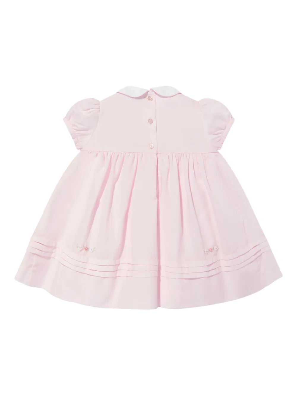 Sarah louise kids floral-embroidered dress - Roze