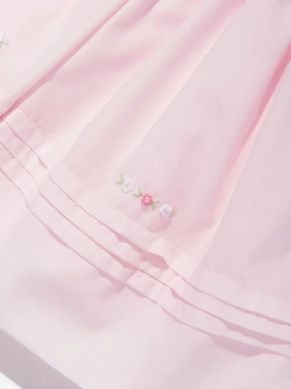Sarah Louise Jurk met geborduurde bloemen Roze