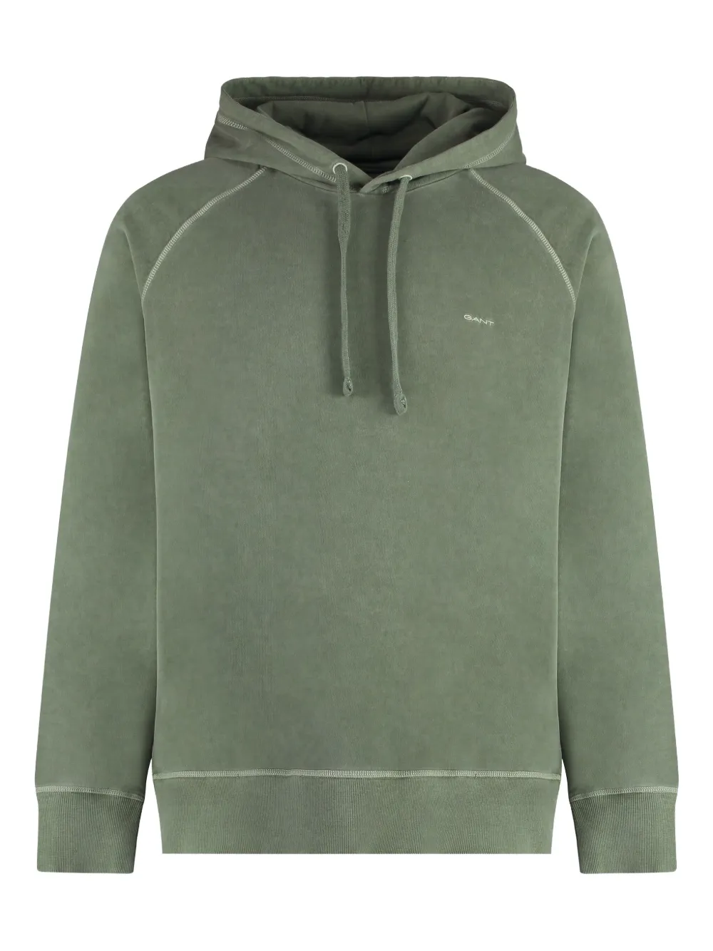 Gant Felpa effetto schiarito con cappuccio | verde | Image 1