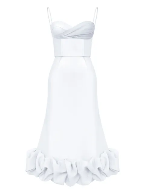 POST MERIDIEM vestido estilo bustier drapeado