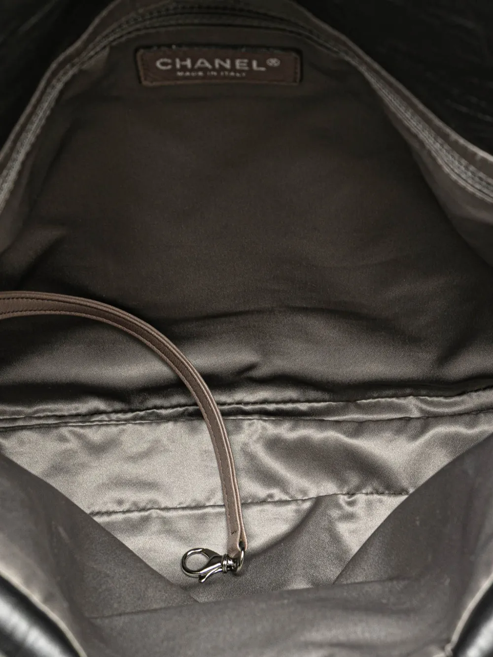 Pre-owned Chanel 2006-2008 Quilted Lambskin Padded Envelope Double Flap Shoulder Bag In Black