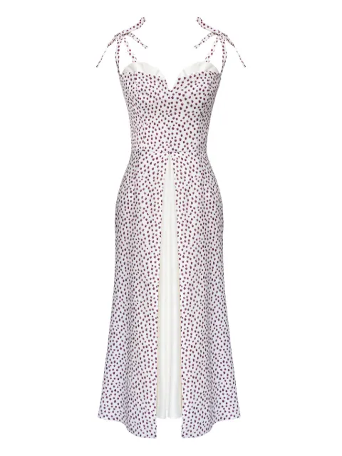 POST MERIDIEM Flowy Slit midi dress