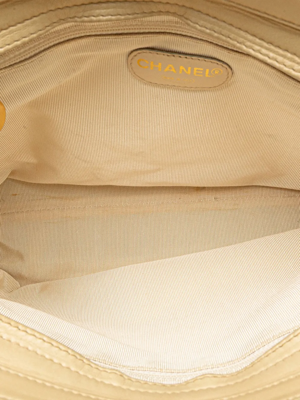 1996-1997 Cc Lambskin Chain Tote Bag