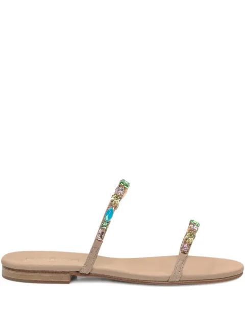 Emanuela Caruso crystal-embellished sandals