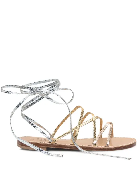Emanuela Caruso tie-fastening sandals