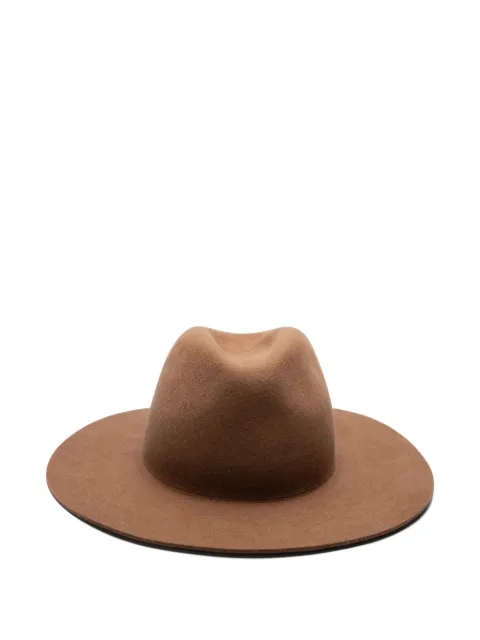 Sarah Chofakian wide-brim fedora hat