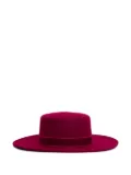 Sarah Chofakian Muro wide-brim hat - Red