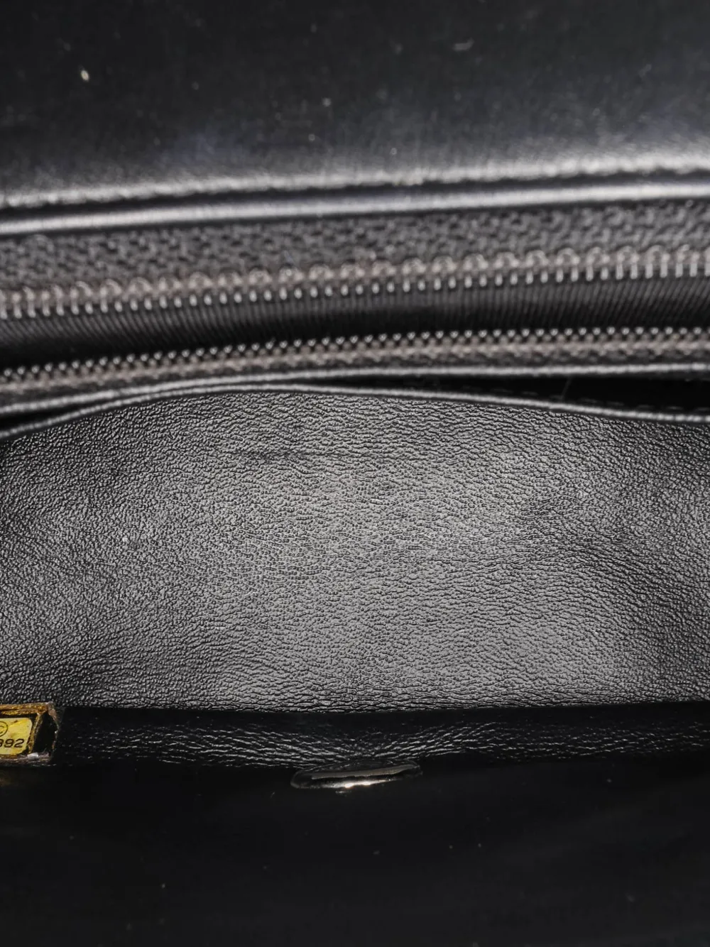 Pre-owned Chanel 2014-2015 Mini Square Classic Patent Single Flap Crossbody Bag In Black