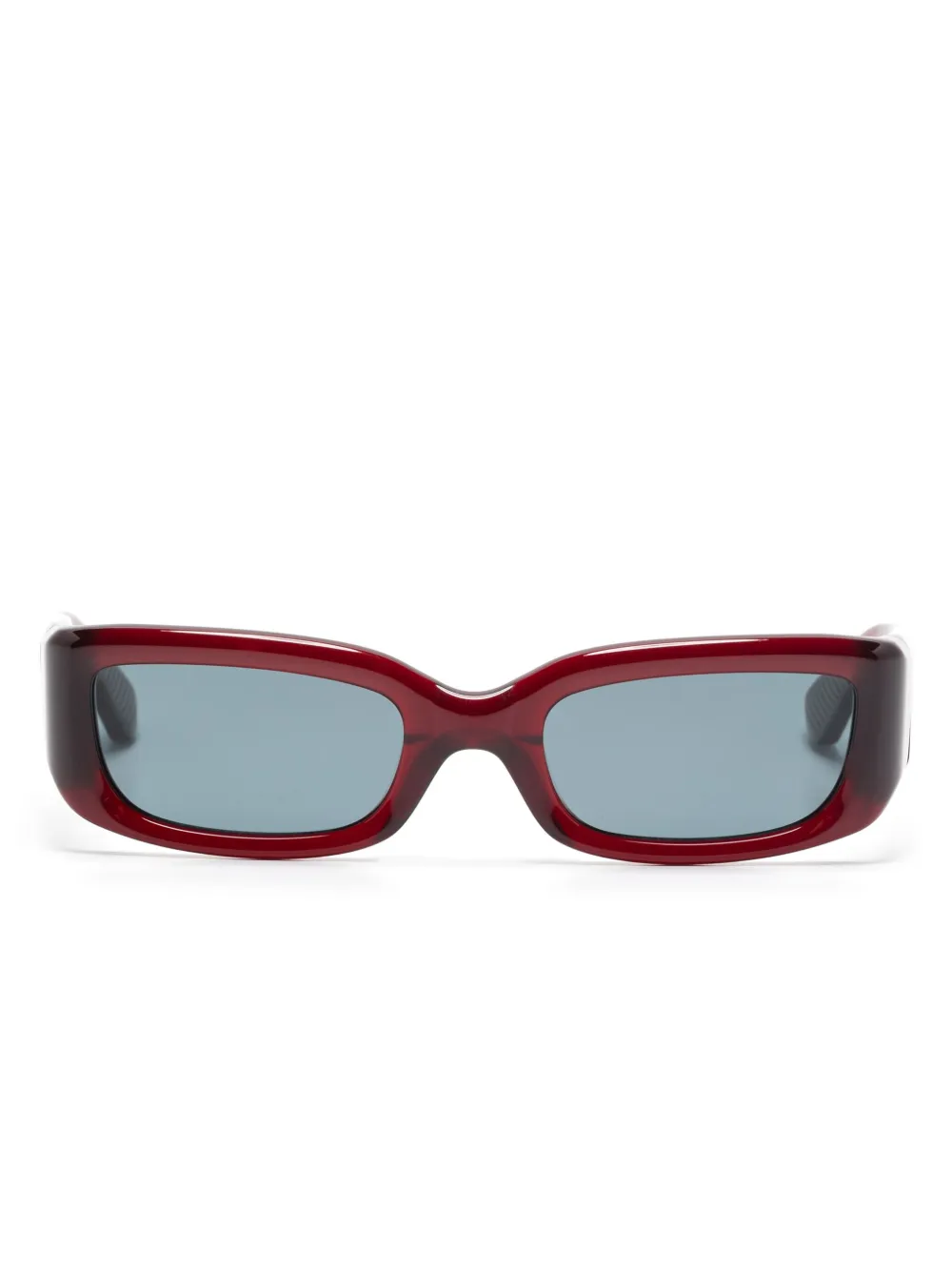 Second/Layer rectangle-frame sunglasses | Red | Image 1