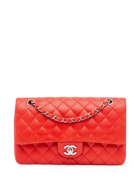 CHANEL Pre-Owned 2006-2008 Medium Classic Perforated Lambskin Double Flap shoulder bag