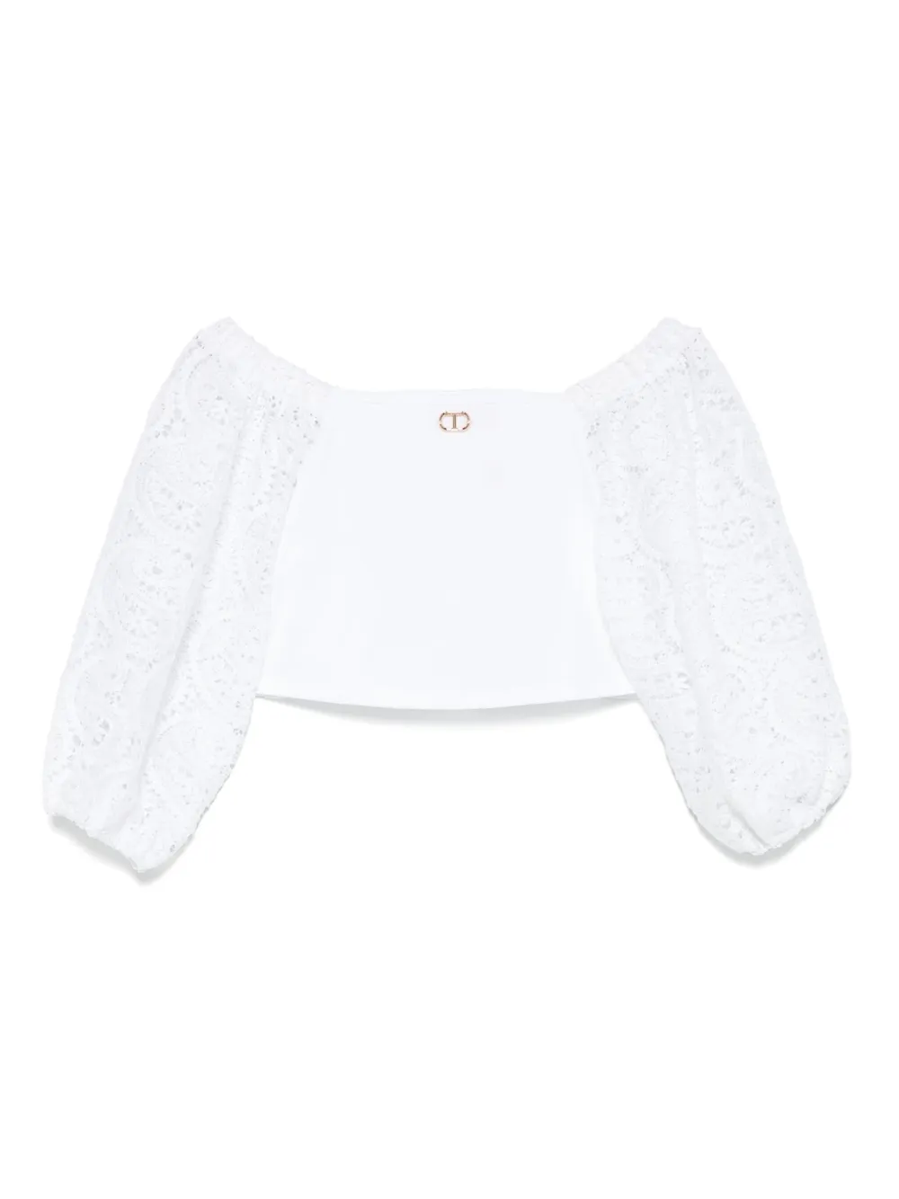 TWINSET Kids top de mezcla de algodón | blanco | Image 1