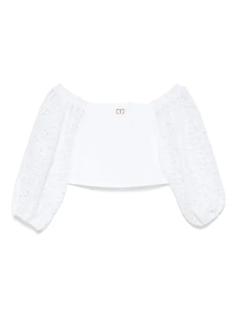 TWINSET Kids cotton-blend top