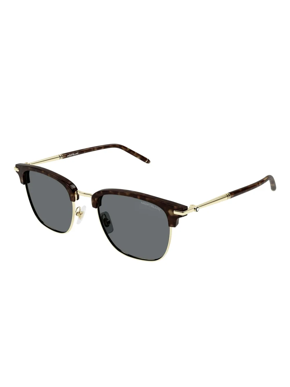 MONT BLANC EYEWEAR Zonnebril met vierkant montuur Bruin