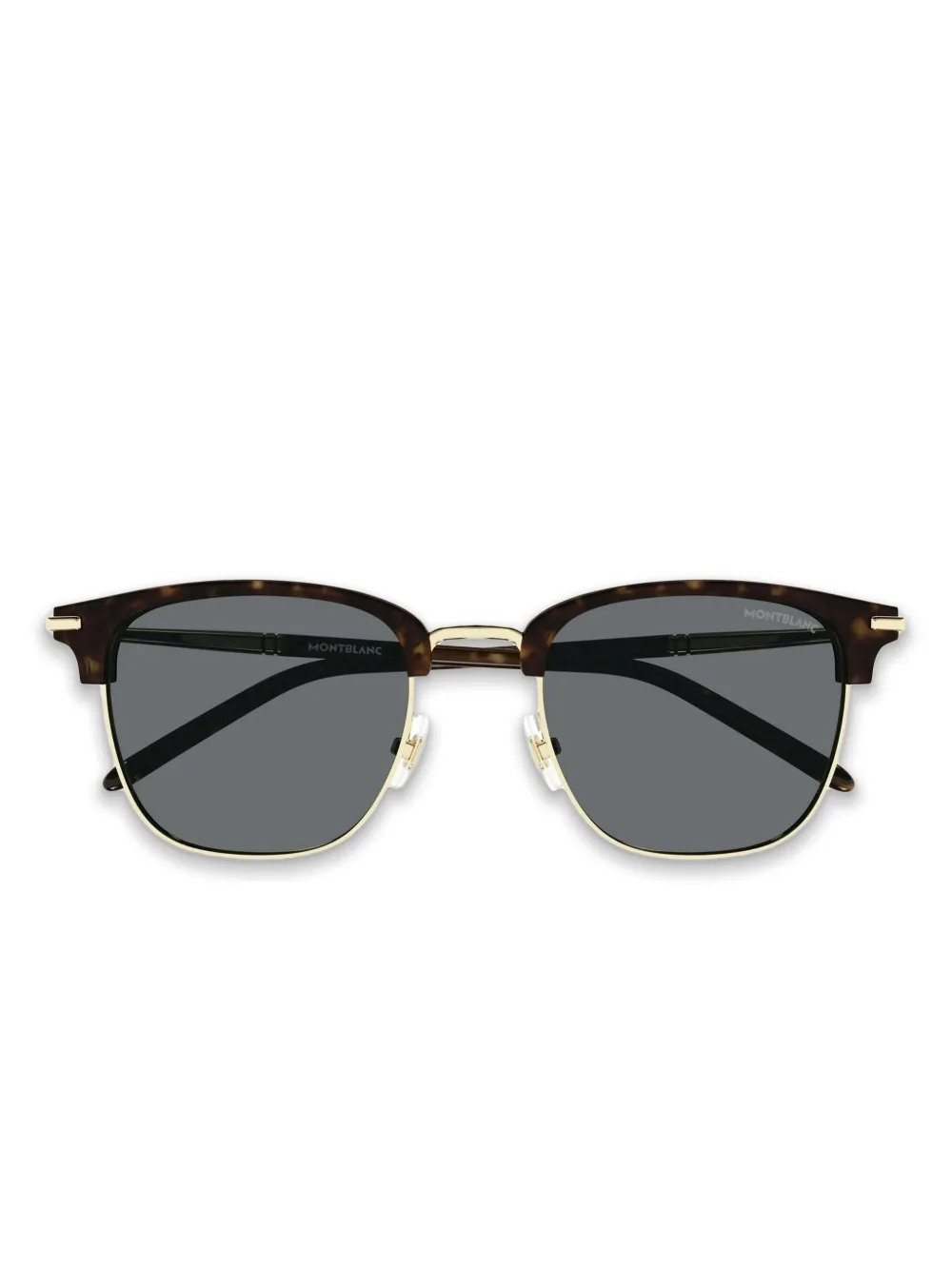MONT BLANC EYEWEAR Zonnebril met vierkant montuur Bruin
