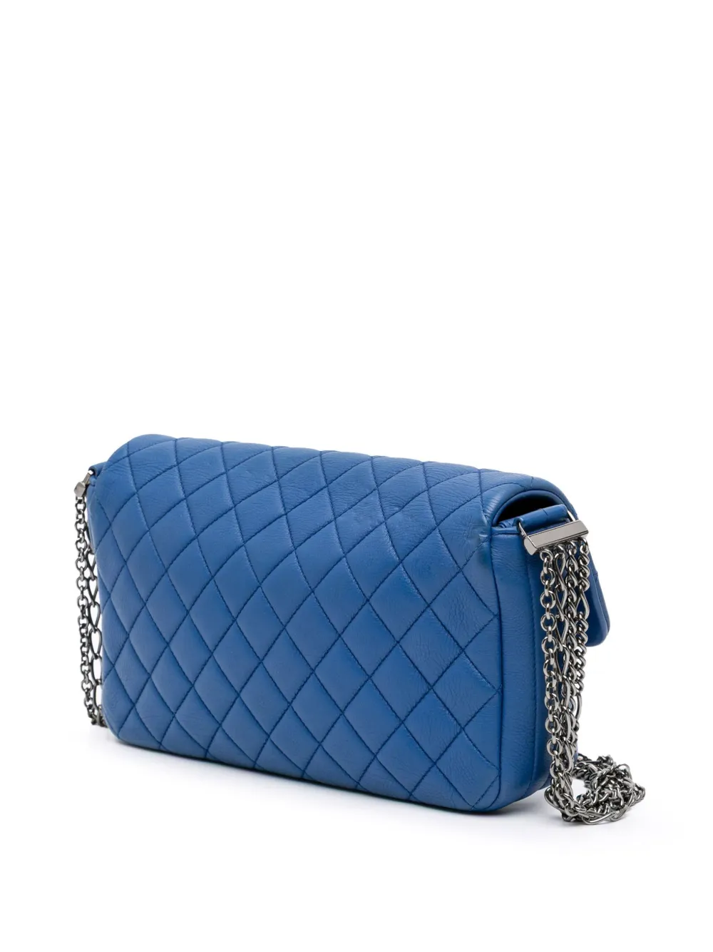 Pre-owned Chanel 2011 Cc Quilted Calfskin Multi Chain Flap Shoulder Bag