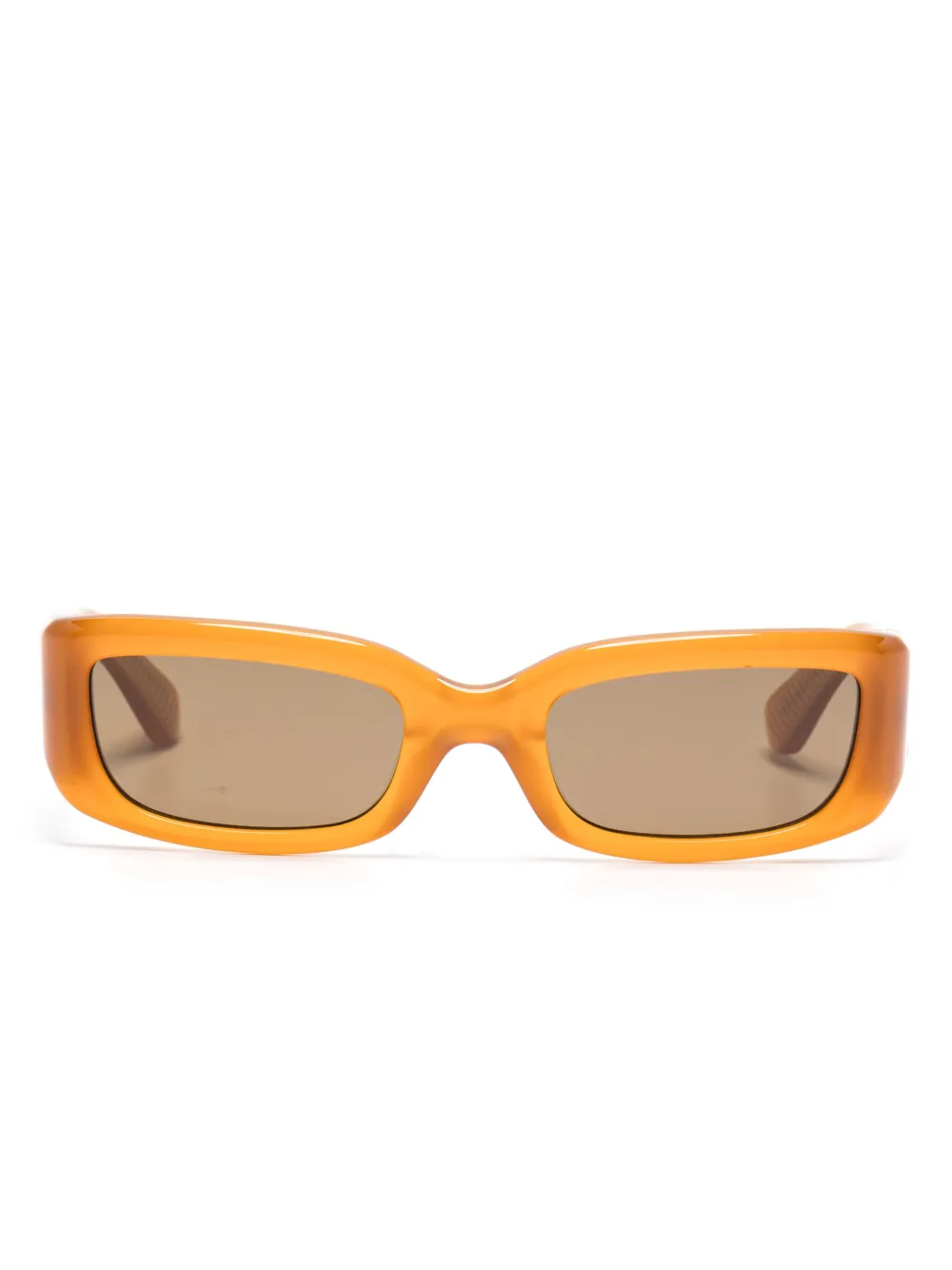Second/Layer rectangle-frame sunglasses | Brown | Image 1
