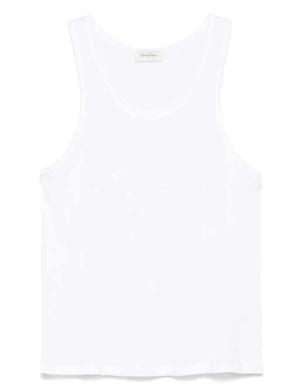 Second/Layer cotton tank top | White | Image 1