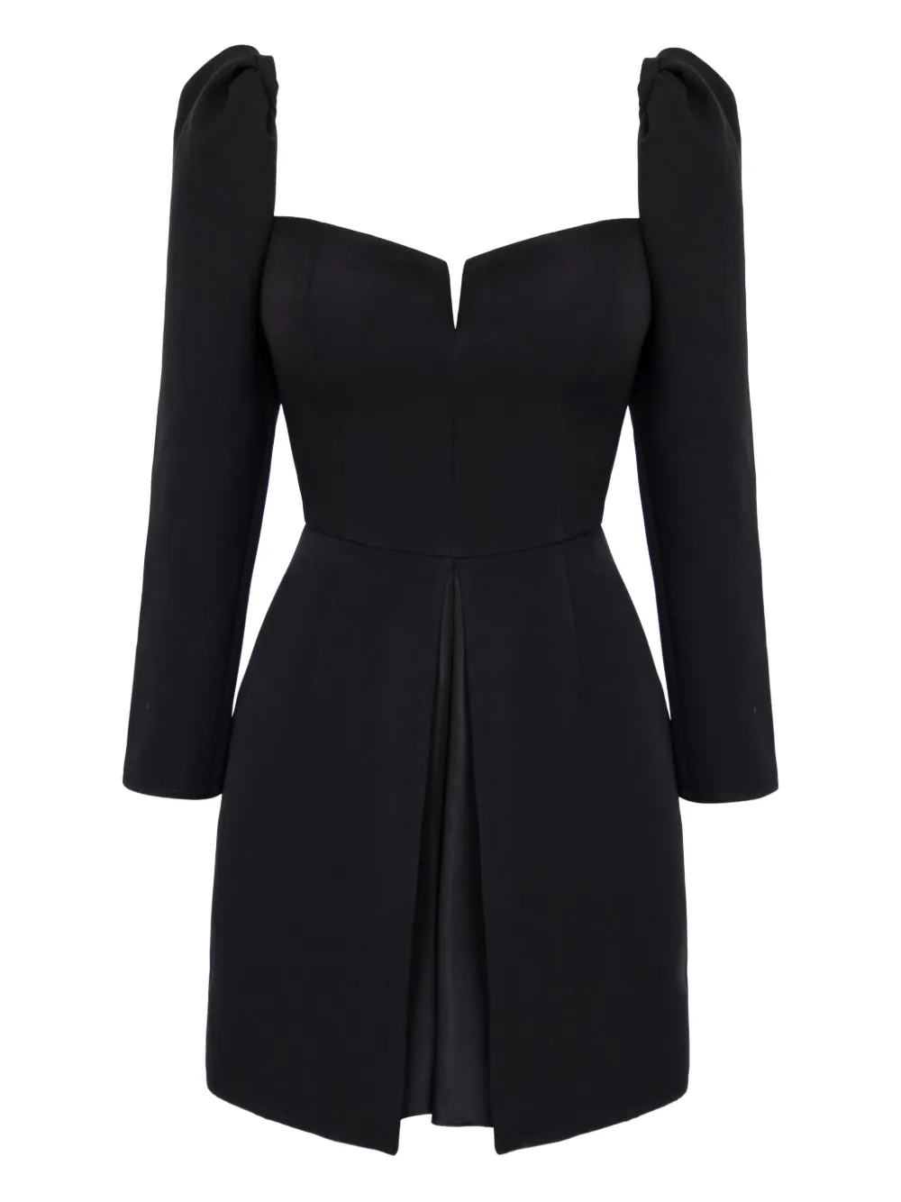 POST MERIDIEM long-sleeve A-line mini dress | Black | Image 1
